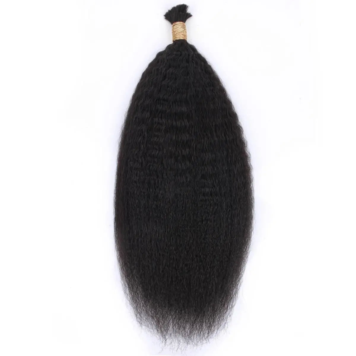 Kinky Straight Bulk Human Hair Extensions