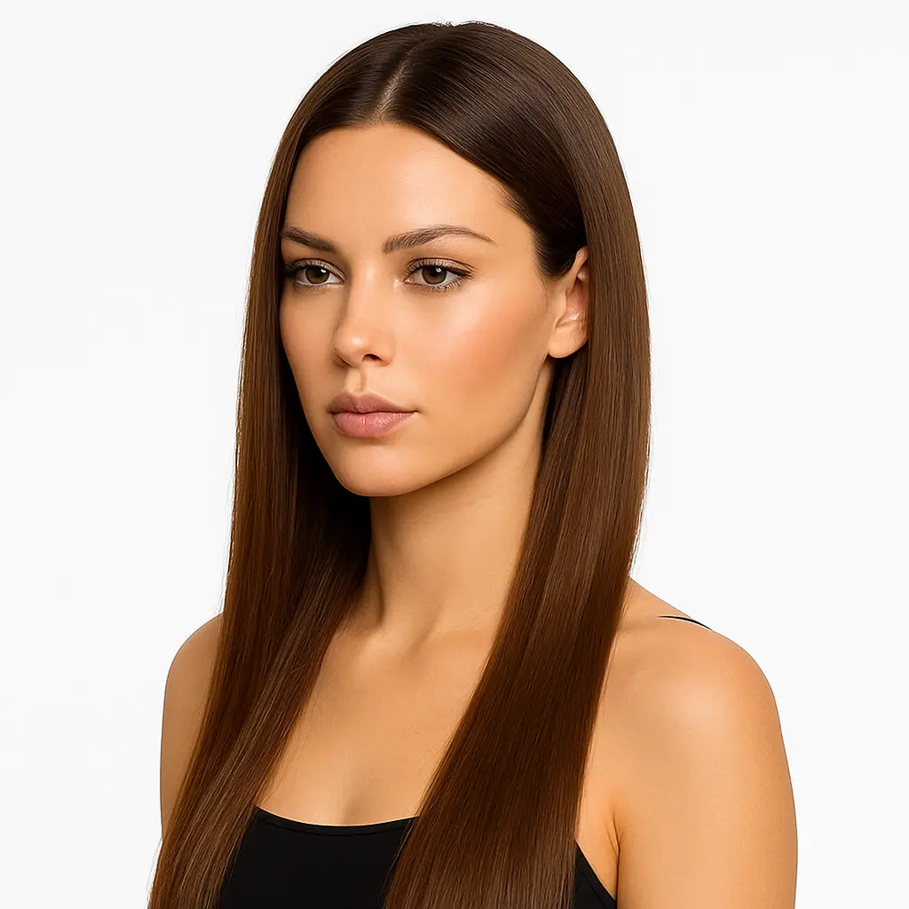 Medium Brown Seamless Clip-In DivineStranz